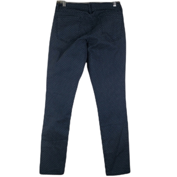 Old Navy Skinny Blue Rock Star polka‎ dots Sz 8 - Picture 4 of 4